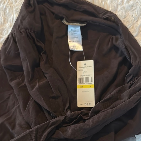 Tommy Bahama Brown Wrap Swim Skirt Coverup - Picture 9 of 10